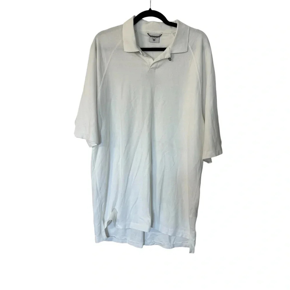 Columbia Men’s Short Sleeve White Cotton Polo Size L GUC
